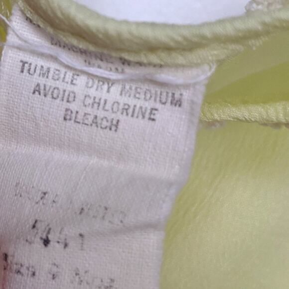 Vintage Swing Top Baby Girls Size 6-9m Yellow Sheer - Picture 3 of 3